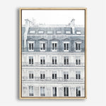 Shop Paris Building II Canvas Print a Paris France Fashion style themed painted framed canvas wall art print from The Print Emporium artwork collection - Buy Australian made fine art painting style stretched canvas prints for the home and your interior decor space, TPE-655-CA-35X46-NF