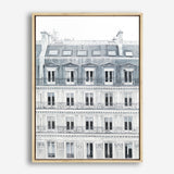 Shop Paris Building II Canvas Print a Paris France Fashion style themed painted framed canvas wall art print from The Print Emporium artwork collection - Buy Australian made fine art painting style stretched canvas prints for the home and your interior decor space, TPE-655-CA-35X46-NF