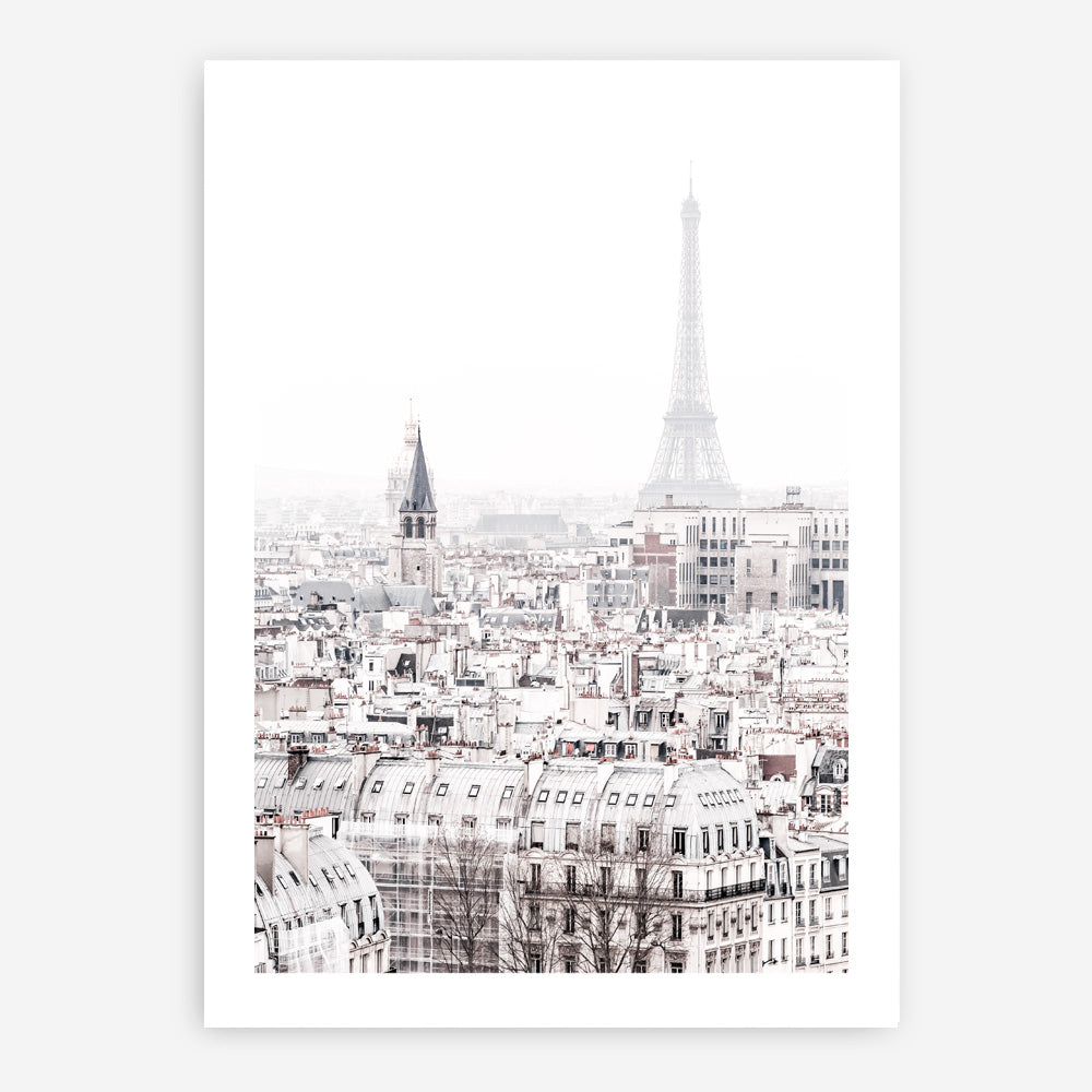 Shop Paris Rooftops Photo Art Print an Eiffel Tower France themed photography wall art print from The Print Emporium wall artwork collection - Buy Australian made fine art poster and framed prints for the home and your interior decor room, TPE-747-AP