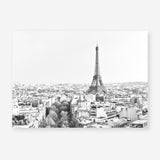 Shop Paris Skyline B&W Photo Art Print an Eiffel Tower France themed photography wall art print from The Print Emporium wall artwork collection - Buy Australian made fine art poster and framed prints for the home and your interior decor room, TPE-298-AP