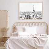 Shop Paris Skyline B&W Photo Art Print an Eiffel Tower France themed photography wall art print from The Print Emporium wall artwork collection - Buy Australian made fine art poster and framed prints for the home and your interior decor room, TPE-298-AP
