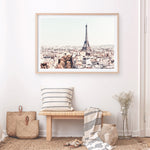 Shop Paris Skyline Photo Art Print an Eiffel Tower France themed photography wall art print from The Print Emporium wall artwork collection - Buy Australian made fine art poster and framed prints for the home and your interior decor room, TPE-297-AP