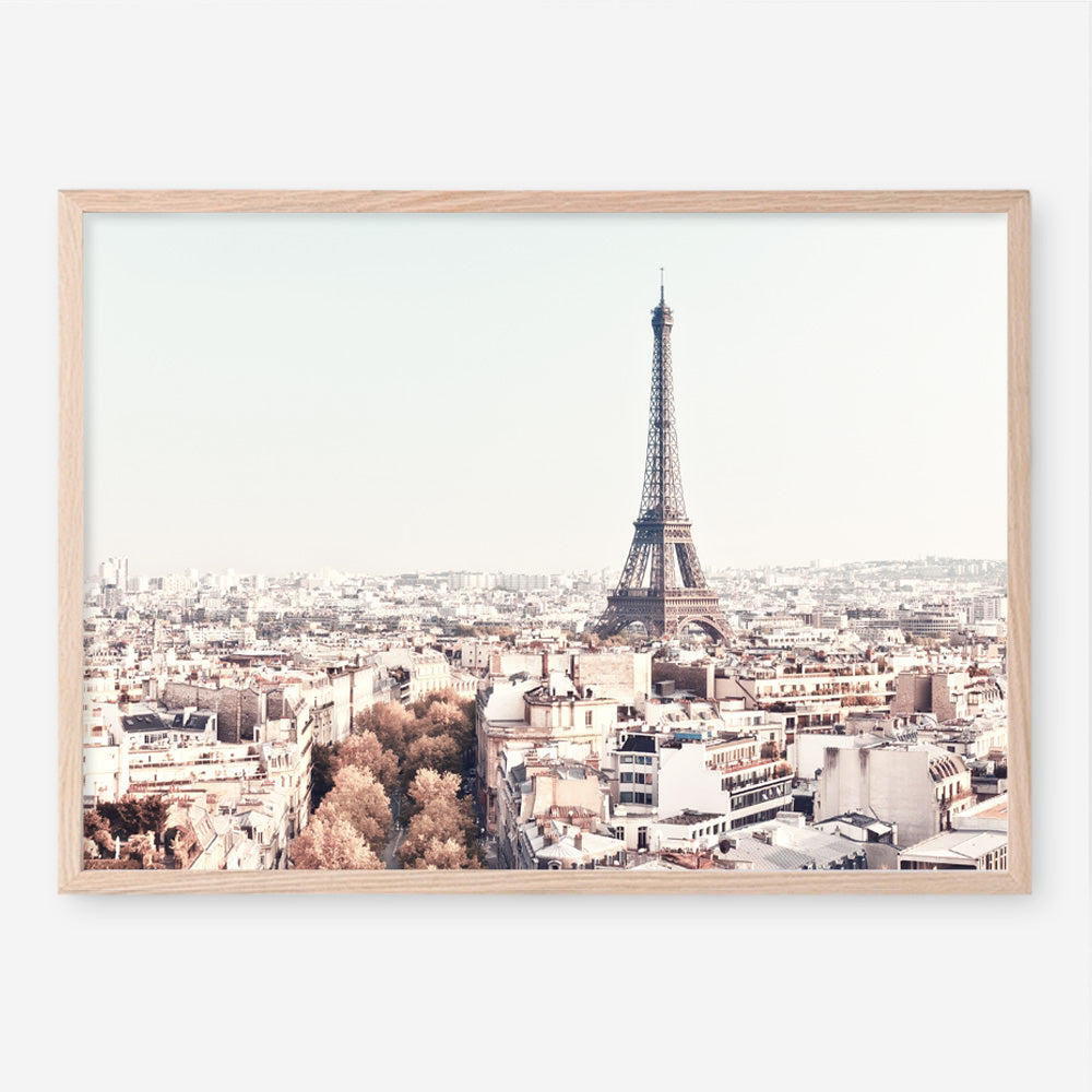 Shop Paris Skyline Photo Art Print an Eiffel Tower France themed photography wall art print from The Print Emporium wall artwork collection - Buy Australian made fine art poster and framed prints for the home and your interior decor room, TPE-297-AP
