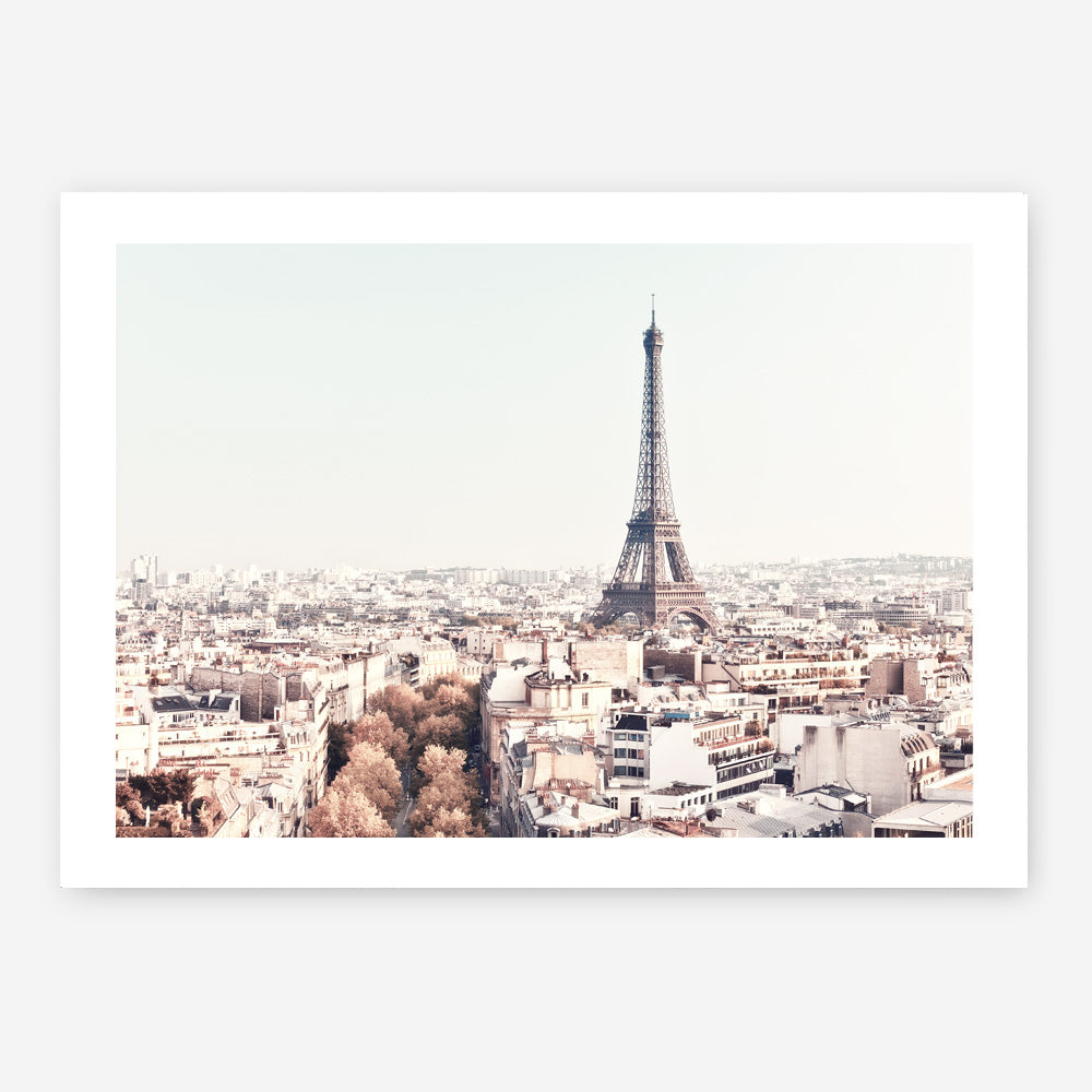 Shop Paris Skyline Photo Art Print an Eiffel Tower France themed photography wall art print from The Print Emporium wall artwork collection - Buy Australian made fine art poster and framed prints for the home and your interior decor room, TPE-297-AP