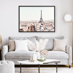 Shop Paris Skyline Photo Art Print an Eiffel Tower France themed photography wall art print from The Print Emporium wall artwork collection - Buy Australian made fine art poster and framed prints for the home and your interior decor room, TPE-297-AP