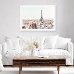 Shop Paris Skyline Photo Art Print an Eiffel Tower France themed photography wall art print from The Print Emporium wall artwork collection - Buy Australian made fine art poster and framed prints for the home and your interior decor room, TPE-297-AP