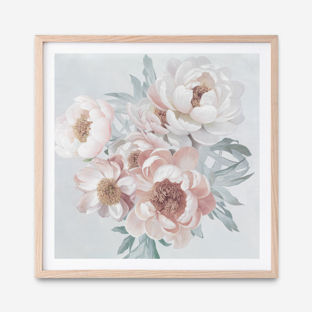 Shop Pastel Bouquet (Square) Art Print a floral themed painted wall art print from The Print Emporium wall artwork collection - Buy Australian made fine art painting style poster and framed prints for the home and your interior decor room, TPE-316-AP