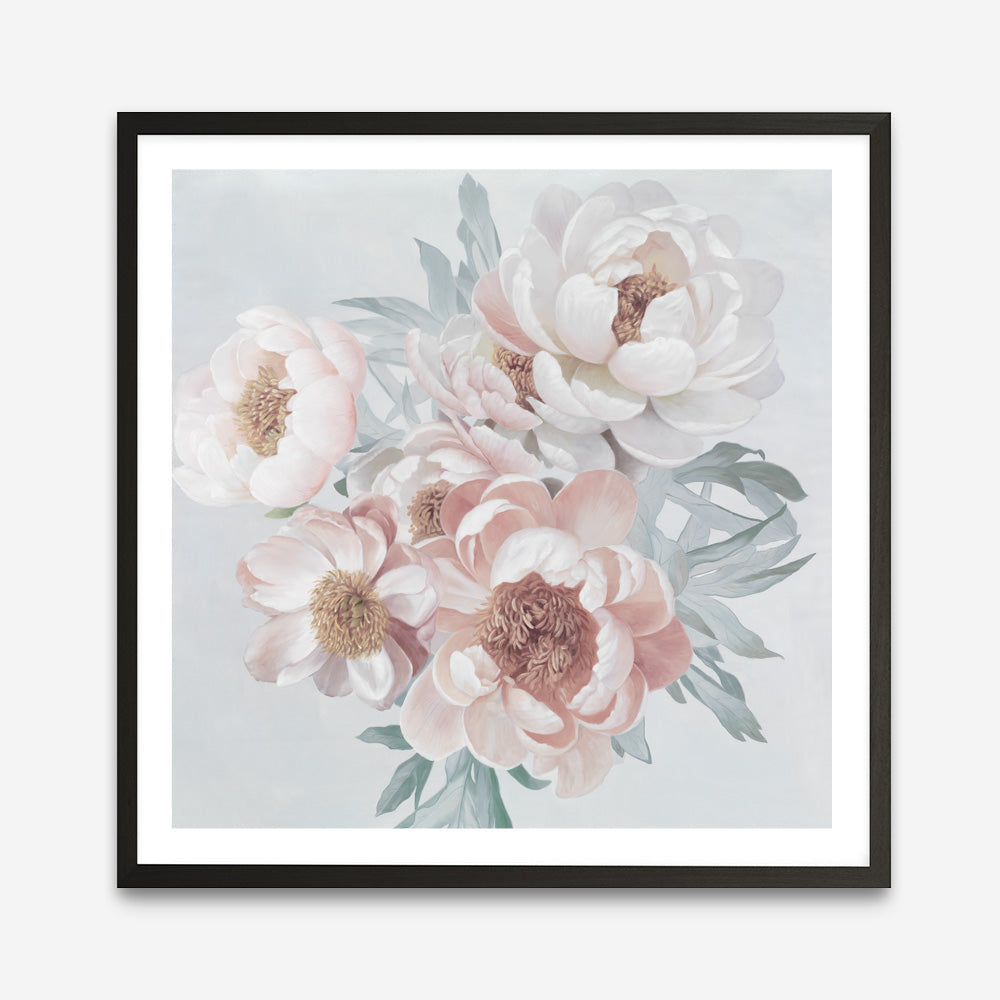 Shop Pastel Bouquet (Square) Art Print a floral themed painted wall art print from The Print Emporium wall artwork collection - Buy Australian made fine art painting style poster and framed prints for the home and your interior decor room, TPE-316-AP