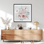 Shop Pastel Bouquet (Square) Art Print a floral themed painted wall art print from The Print Emporium wall artwork collection - Buy Australian made fine art painting style poster and framed prints for the home and your interior decor room, TPE-316-AP