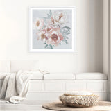 Shop Pastel Bouquet (Square) Art Print a floral themed painted wall art print from The Print Emporium wall artwork collection - Buy Australian made fine art painting style poster and framed prints for the home and your interior decor room, TPE-316-AP