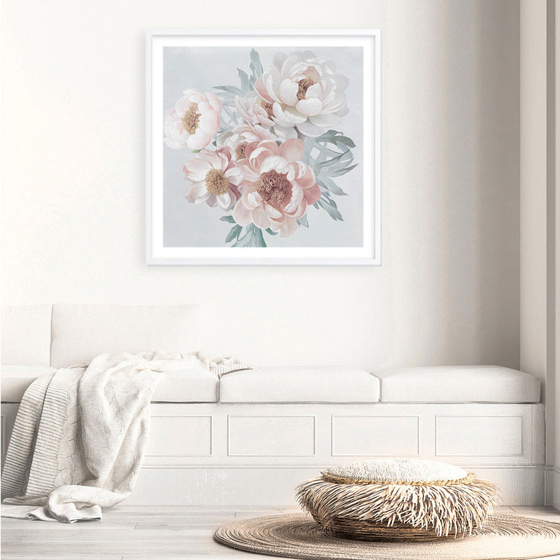 Buy Pastel Bouquet Square Art Print | The Print Emporium®