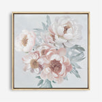 Shop Pastel Bouquet (Square) Canvas Print a floral themed painted framed canvas wall art print from The Print Emporium artwork collection - Buy Australian made fine art painting style stretched canvas prints for the home and your interior decor space, TPE-316-CA-40X40-NF