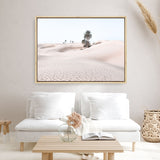 Shop Pastel Desert II Photo Canvas Print a Moroccan desert boho themed photography framed stretched canvas print from The Print Emporium wall artwork collection - Buy Australian made prints for the home and your interior decor space, TPE-821-CA-35X46-NF