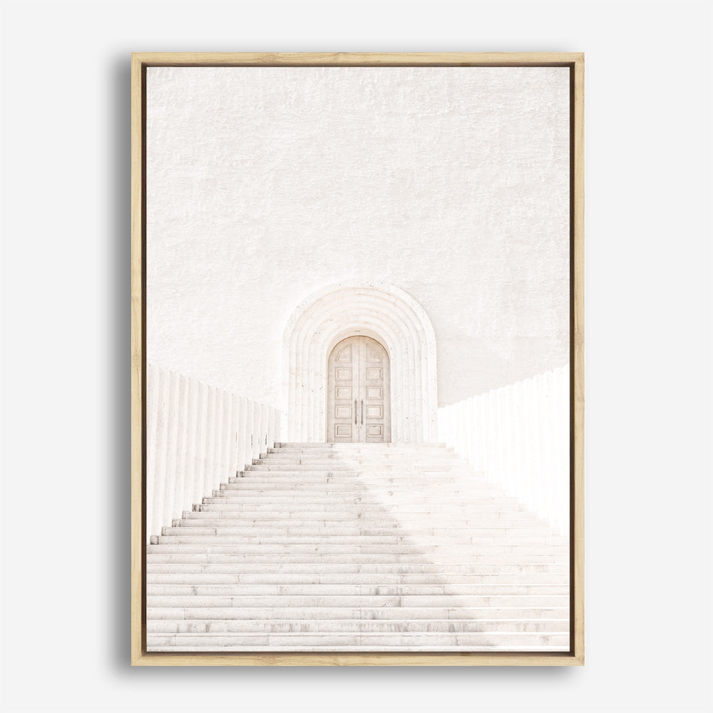 Shop Pastel Doorway II Photo Canvas Print a Moroccan desert boho themed photography framed stretched canvas print from The Print Emporium wall artwork collection - Buy Australian made prints for the home and your interior decor space, TPE-1121-CA-35X46-NF