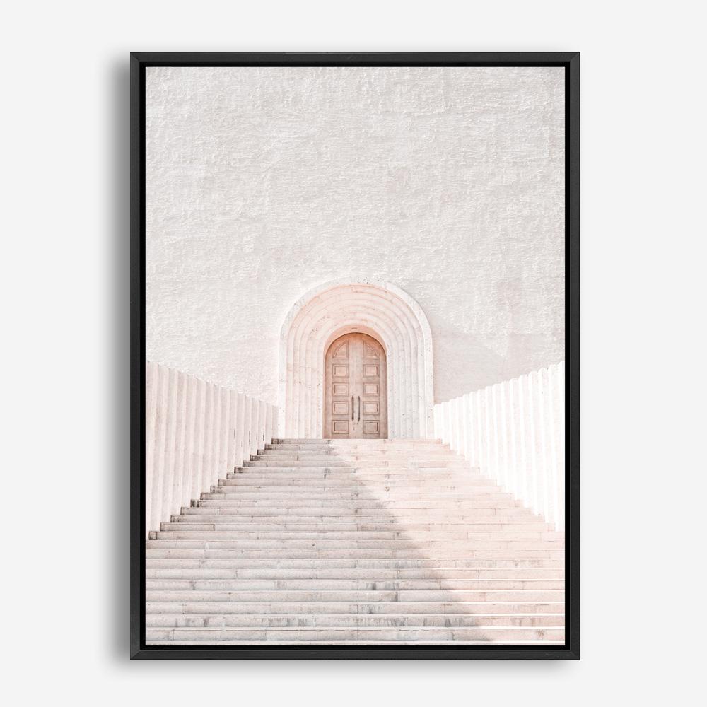 Shop Pastel Doorway Photo Canvas Print a Moroccan desert boho themed photography framed stretched canvas print from The Print Emporium wall artwork collection - Buy Australian made prints for the home and your interior decor space, TPE-1075-CA-35X46-NF