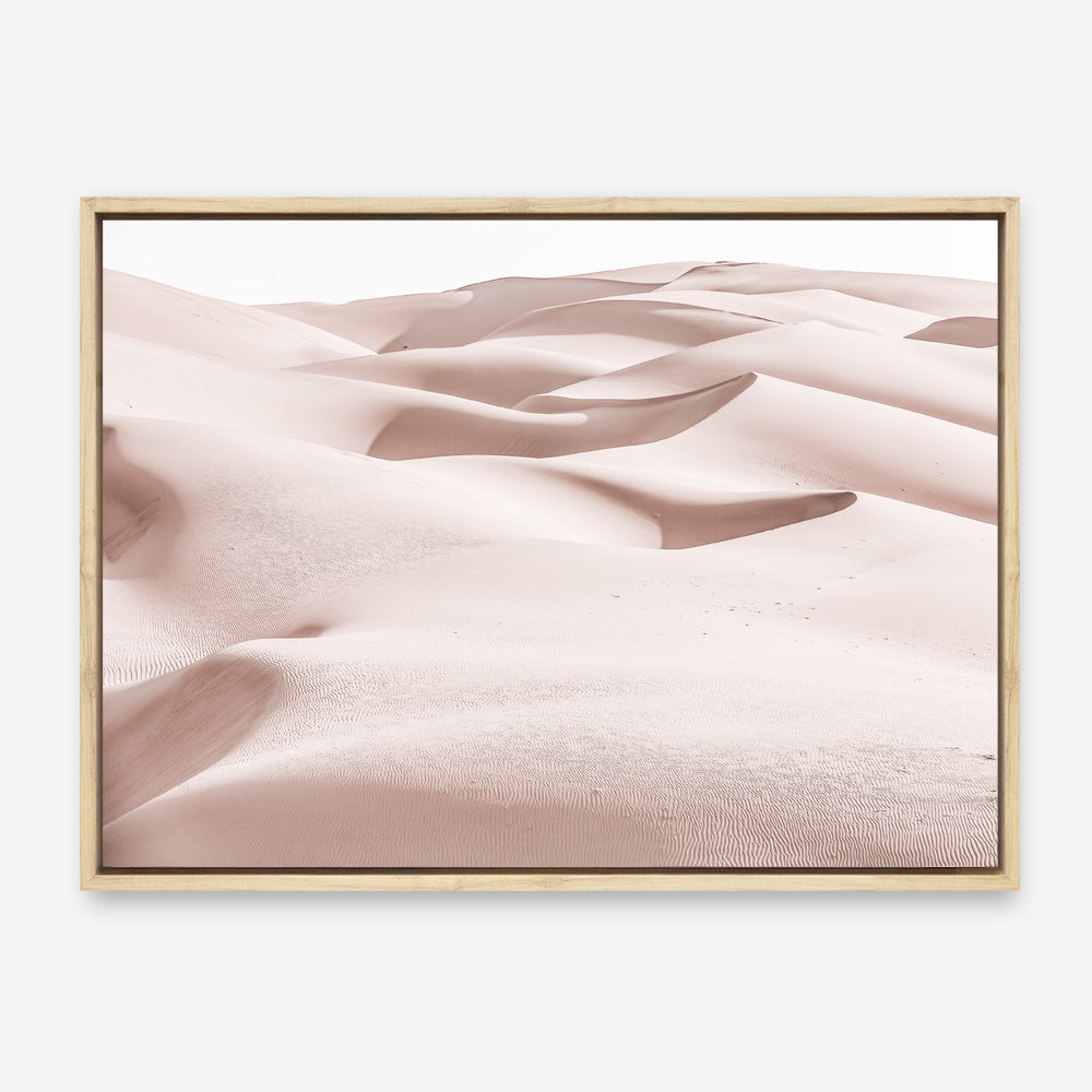 Shop Pastel Dunes Photo Canvas Print a Moroccan desert boho themed photography framed stretched canvas print from The Print Emporium wall artwork collection - Buy Australian made prints for the home and your interior decor space, TPE-833-CA-35X46-NF
