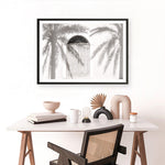 Shop Pastel Palm Shadows II Photo Art Print a coastal themed photography wall art print from The Print Emporium wall artwork collection - Buy Australian made fine art poster and framed prints for the home and your interior decor, TPE-1287-AP