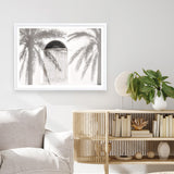 Shop Pastel Palm Shadows II Photo Art Print a coastal themed photography wall art print from The Print Emporium wall artwork collection - Buy Australian made fine art poster and framed prints for the home and your interior decor, TPE-1287-AP