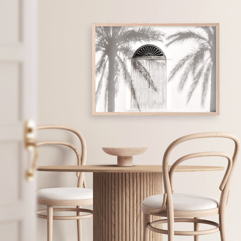 Shop Pastel Palm Shadows II Photo Art Print a coastal themed photography wall art print from The Print Emporium wall artwork collection - Buy Australian made fine art poster and framed prints for the home and your interior decor, TPE-1287-AP