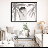 Shop Pastel Palm Shadows II Photo Canvas Print a coastal themed photography framed stretched canvas print from The Print Emporium wall artwork collection - Buy Australian made prints for the home and your interior decor space, TPE-1287-CA-35X46-NF