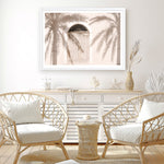 Shop Pastel Palm Shadows Photo Art Print a coastal themed photography wall art print from The Print Emporium wall artwork collection - Buy Australian made fine art poster and framed prints for the home and your interior decor, TPE-1123-AP