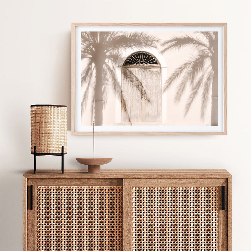 Shop Pastel Palm Shadows Photo Art Print a coastal themed photography wall art print from The Print Emporium wall artwork collection - Buy Australian made fine art poster and framed prints for the home and your interior decor, TPE-1123-AP