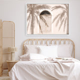 Shop Pastel Palm Shadows Photo Canvas Print a coastal themed photography framed stretched canvas print from The Print Emporium wall artwork collection - Buy Australian made prints for the home and your interior decor space, TPE-1123-CA-35X46-NF