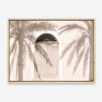 Shop Pastel Palm Shadows Photo Canvas Print a coastal themed photography framed stretched canvas print from The Print Emporium wall artwork collection - Buy Australian made prints for the home and your interior decor space, TPE-1123-CA-35X46-NF