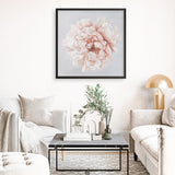 Shop Pastel Peony (Square) Art Print a floral themed painted wall art print from The Print Emporium wall artwork collection - Buy Australian made fine art painting style poster and framed prints for the home and your interior decor room, TPE-400-AP