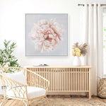 Shop Pastel Peony (Square) Canvas Print a floral themed painted framed canvas wall art print from The Print Emporium artwork collection - Buy Australian made fine art painting style stretched canvas prints for the home and your interior decor space, TPE-400-CA-40X40-NF