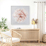 Shop Pastel Peony (Square) Canvas Print a floral themed painted framed canvas wall art print from The Print Emporium artwork collection - Buy Australian made fine art painting style stretched canvas prints for the home and your interior decor space, TPE-400-CA-40X40-NF