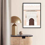 Shop Pastel Porchway I Photo Art Print a Moroccan desert boho themed photography wall art print from The Print Emporium wall artwork collection - Buy Australian made fine art poster and framed prints for the home and your interior decor room, TPE-1120-AP