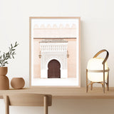 Shop Pastel Porchway I Photo Art Print a Moroccan desert boho themed photography wall art print from The Print Emporium wall artwork collection - Buy Australian made fine art poster and framed prints for the home and your interior decor room, TPE-1120-AP