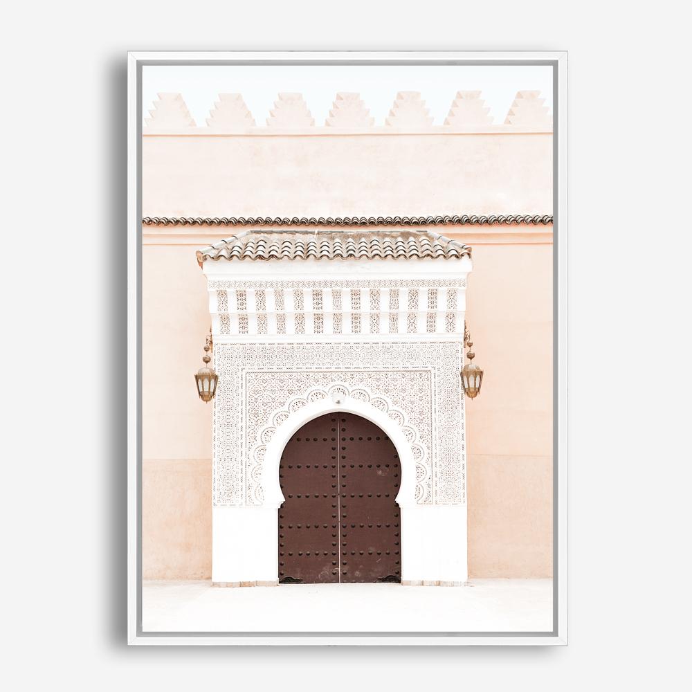 Shop Pastel Porchway I Photo Canvas Print a Moroccan desert boho themed photography framed stretched canvas print from The Print Emporium wall artwork collection - Buy Australian made prints for the home and your interior decor space, TPE-1120-CA-35X46-NF