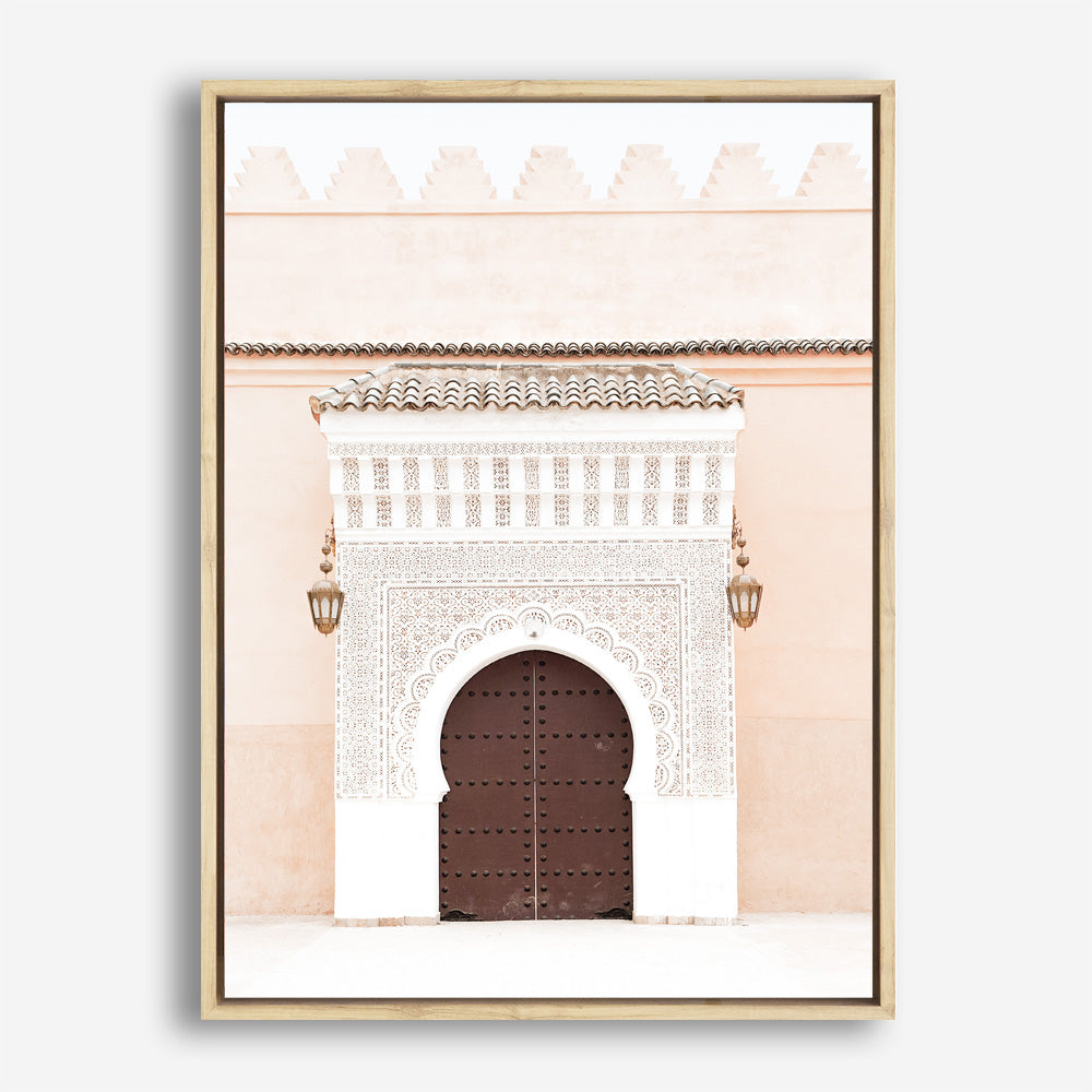 Shop Pastel Porchway I Photo Canvas Print a Moroccan desert boho themed photography framed stretched canvas print from The Print Emporium wall artwork collection - Buy Australian made prints for the home and your interior decor space, TPE-1120-CA-35X46-NF