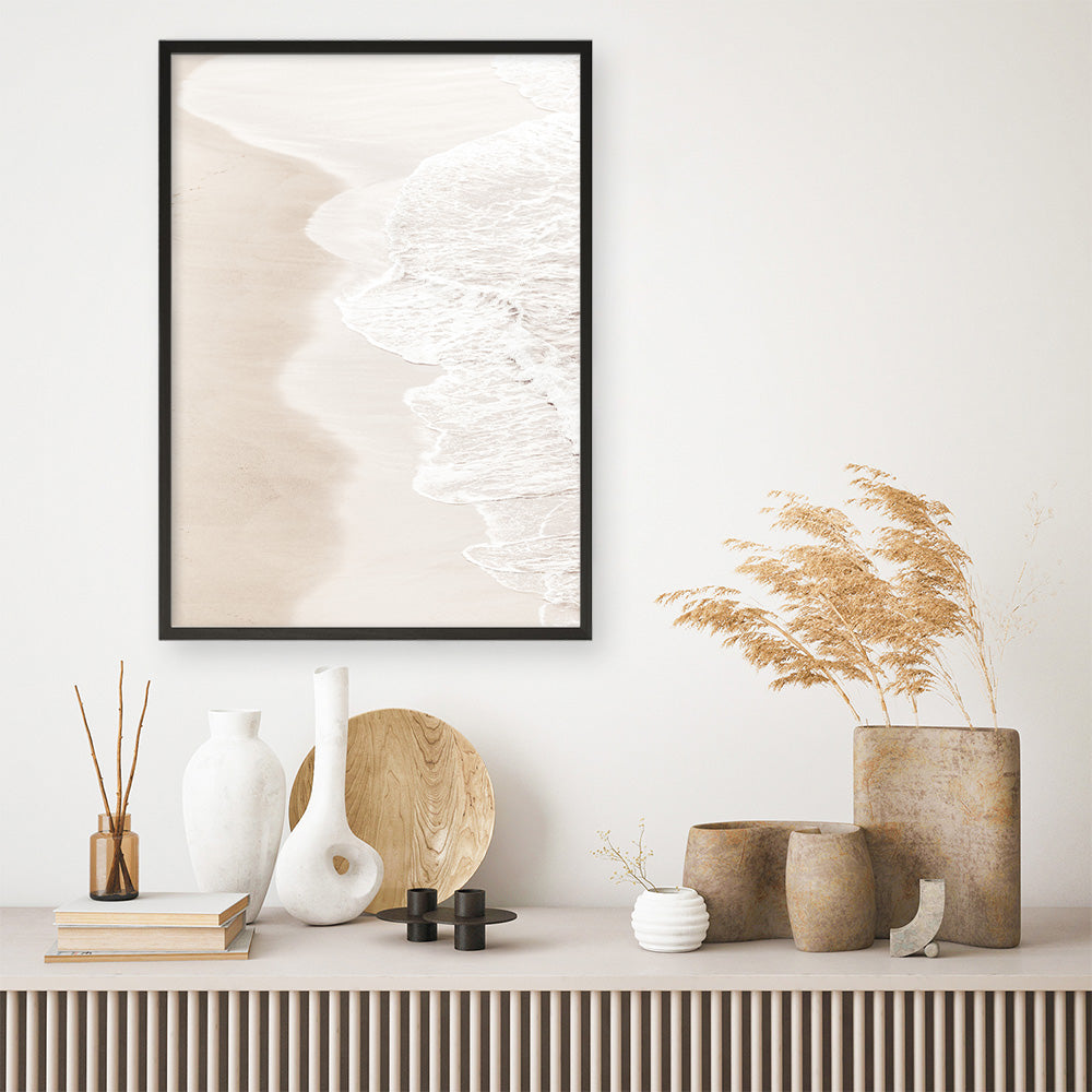 Shop Pastel Shoreline Photo Art Print a coastal themed photography wall art print from The Print Emporium wall artwork collection - Buy Australian made fine art poster and framed prints for the home and your interior decor, TPE-1100-AP