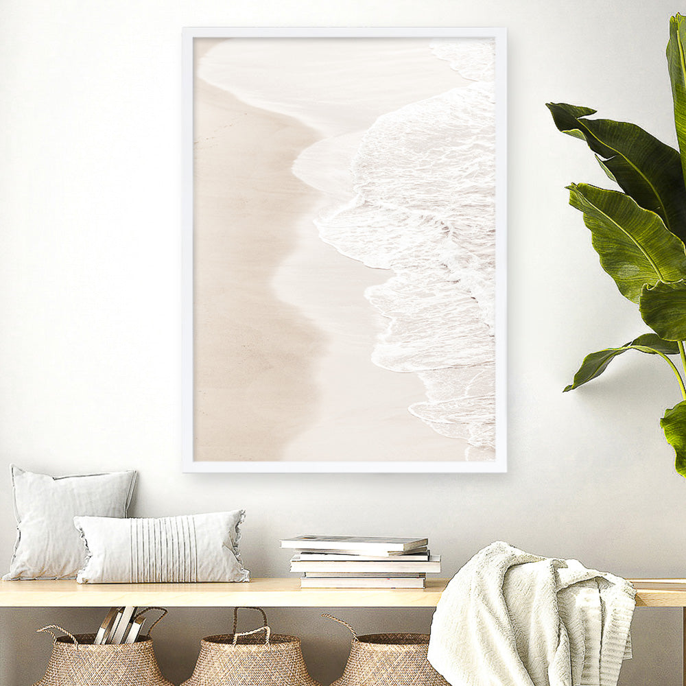 Shop Pastel Shoreline Photo Art Print a coastal themed photography wall art print from The Print Emporium wall artwork collection - Buy Australian made fine art poster and framed prints for the home and your interior decor, TPE-1100-AP