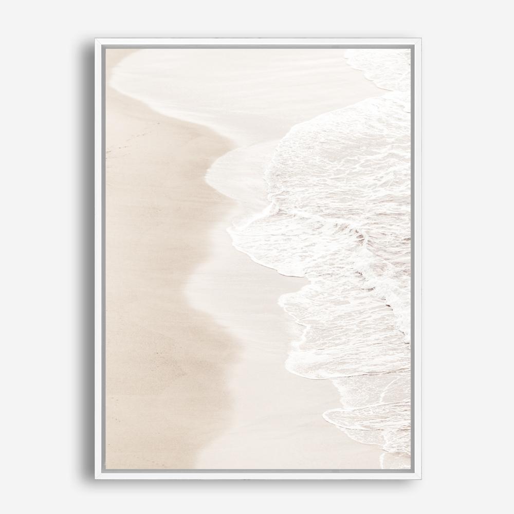 Shop Pastel Shoreline Photo Canvas Print a coastal themed photography framed stretched canvas print from The Print Emporium wall artwork collection - Buy Australian made prints for the home and your interior decor space, TPE-1100-CA-35X46-NF