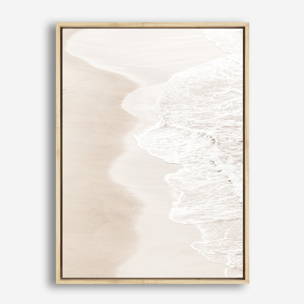 Shop Pastel Shoreline Photo Canvas Print a coastal themed photography framed stretched canvas print from The Print Emporium wall artwork collection - Buy Australian made prints for the home and your interior decor space, TPE-1100-CA-35X46-NF