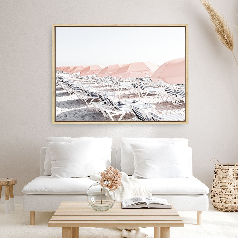Shop Pastel Summer I Photo Canvas Print a coastal themed photography framed stretched canvas print from The Print Emporium wall artwork collection - Buy Australian made prints for the home and your interior decor space, TPE-899-CA-35X46-NF