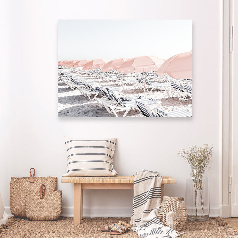 Shop Pastel Summer I Photo Canvas Print a coastal themed photography framed stretched canvas print from The Print Emporium wall artwork collection - Buy Australian made prints for the home and your interior decor space, TPE-899-CA-35X46-NF