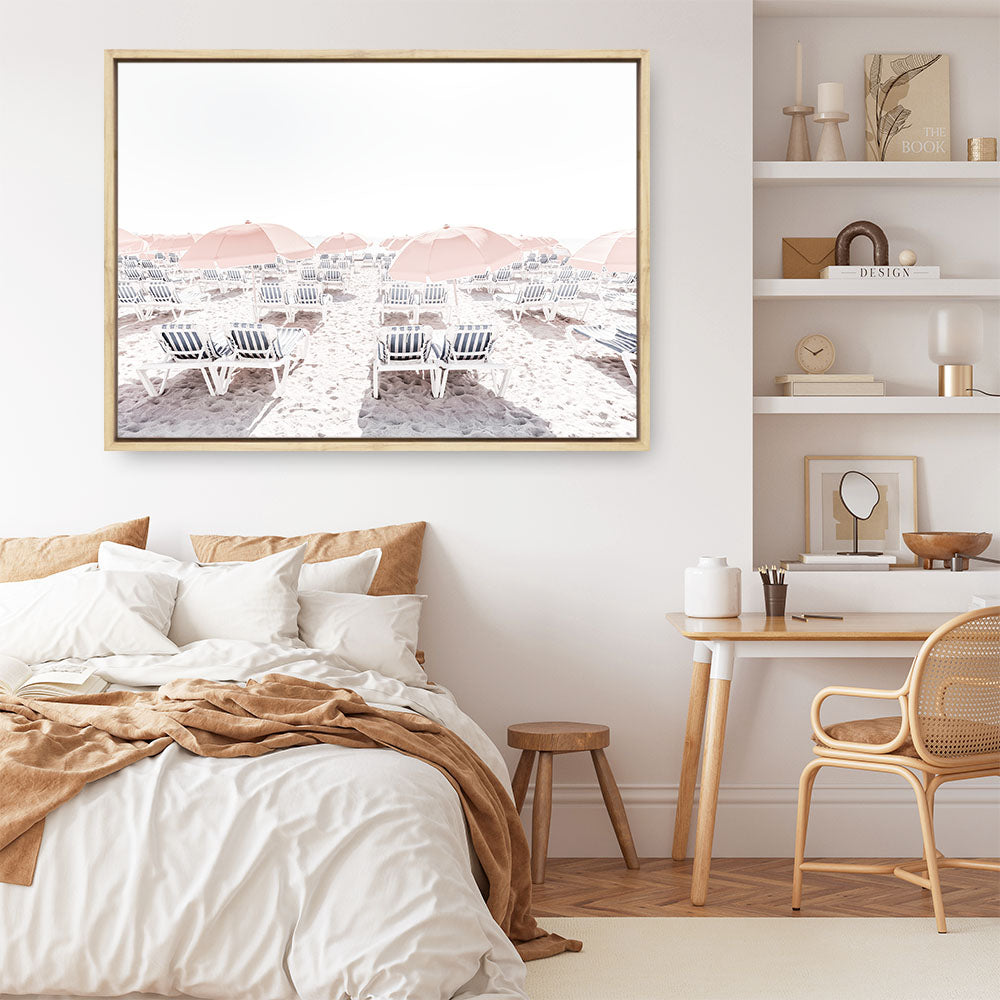 Shop Pastel Summer II Photo Canvas Print a coastal themed photography framed stretched canvas print from The Print Emporium wall artwork collection - Buy Australian made prints for the home and your interior decor space, TPE-900-CA-35X46-NF