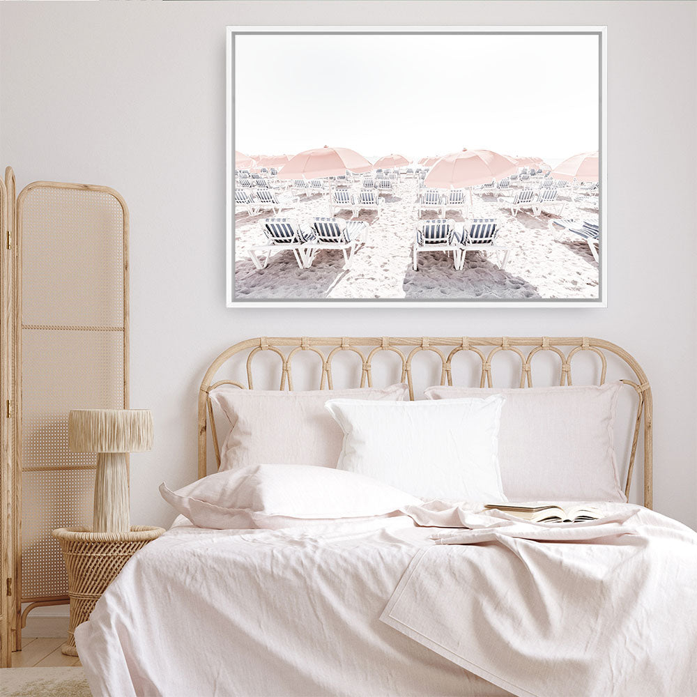 Shop Pastel Summer II Photo Canvas Print a coastal themed photography framed stretched canvas print from The Print Emporium wall artwork collection - Buy Australian made prints for the home and your interior decor space, TPE-900-CA-35X46-NF