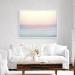 Shop Pastel Sunset Photo Canvas Print a coastal themed photography framed stretched canvas print from The Print Emporium wall artwork collection - Buy Australian made prints for the home and your interior decor space, TPE-110-CA-35X46-NF