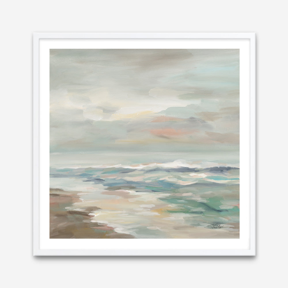 Shop Pastel Tide (Square) Art Print a painted abstract themed wall art print from The Print Emporium wall artwork collection - Buy Australian made fine art painting style poster and framed prints for the home and your interior decor room, TPE-WA-70144-AP