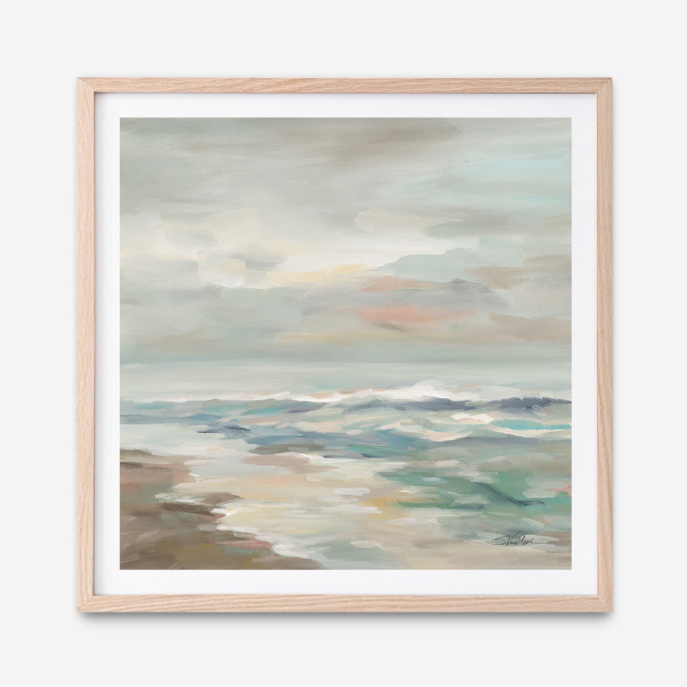Shop Pastel Tide (Square) Art Print a painted abstract themed wall art print from The Print Emporium wall artwork collection - Buy Australian made fine art painting style poster and framed prints for the home and your interior decor room, TPE-WA-70144-AP