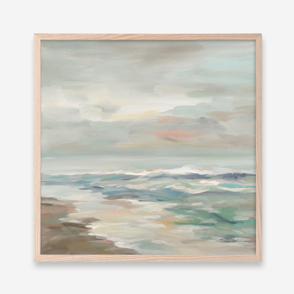 Shop Pastel Tide (Square) Art Print a painted abstract themed wall art print from The Print Emporium wall artwork collection - Buy Australian made fine art painting style poster and framed prints for the home and your interior decor room, TPE-WA-70144-AP