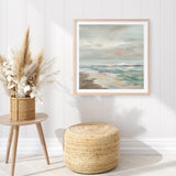 Shop Pastel Tide (Square) Art Print a painted abstract themed wall art print from The Print Emporium wall artwork collection - Buy Australian made fine art painting style poster and framed prints for the home and your interior decor room, TPE-WA-70144-AP