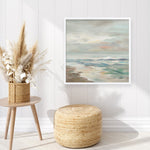 Shop Pastel Tide (Square) Art Print a painted abstract themed wall art print from The Print Emporium wall artwork collection - Buy Australian made fine art painting style poster and framed prints for the home and your interior decor room, TPE-WA-70144-AP