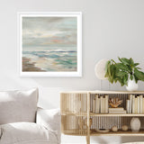 Shop Pastel Tide (Square) Art Print a painted abstract themed wall art print from The Print Emporium wall artwork collection - Buy Australian made fine art painting style poster and framed prints for the home and your interior decor room, TPE-WA-70144-AP
